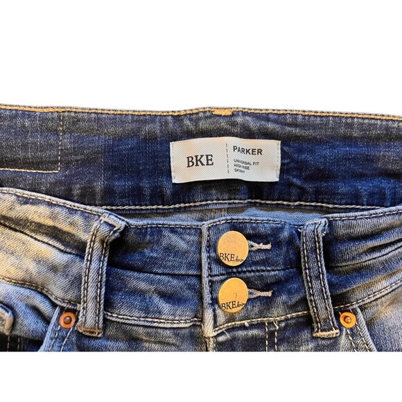 BKE Parker Universal Fit Distressed Blue Jeans Size 28.5" Inseam - Picture 4 of 5